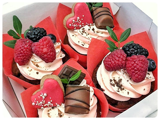 Valentine's Cupcakes, Box of 6