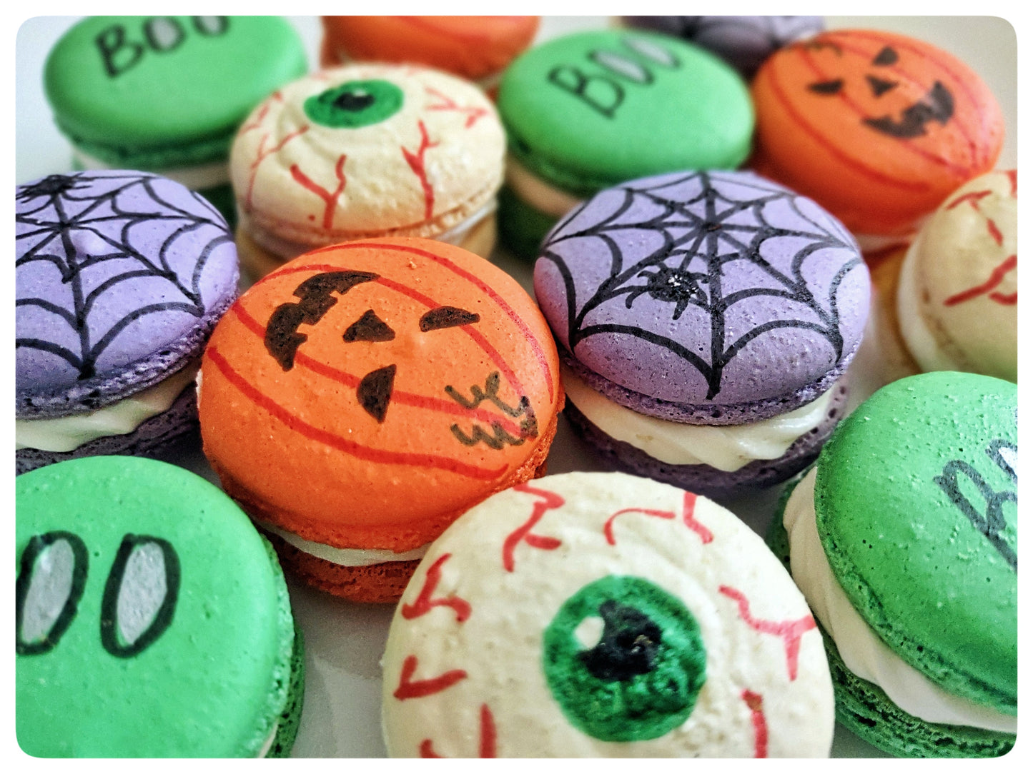 Halloween Macarons, Box of 12