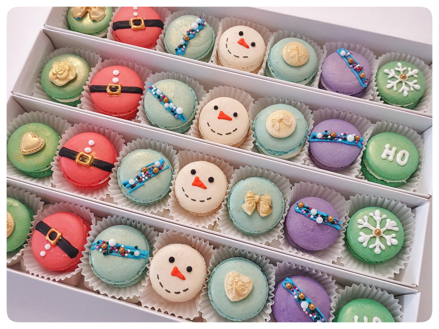 Christmas Macarons, Box of 12