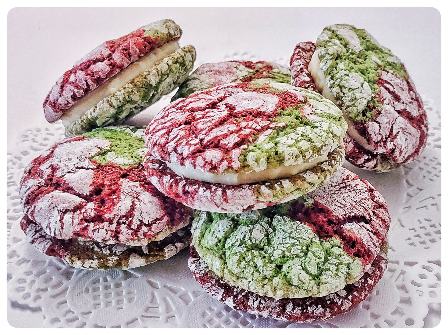 Red Velvet Matcha Crinkles, Box of 12