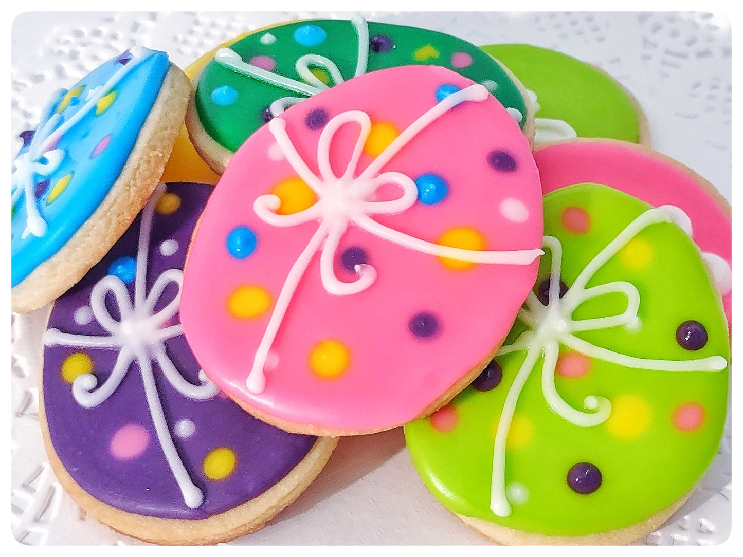 Easter Egg Sugar Cookies, Box of 12