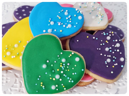 Heart Sugar Cookies, Box of 12