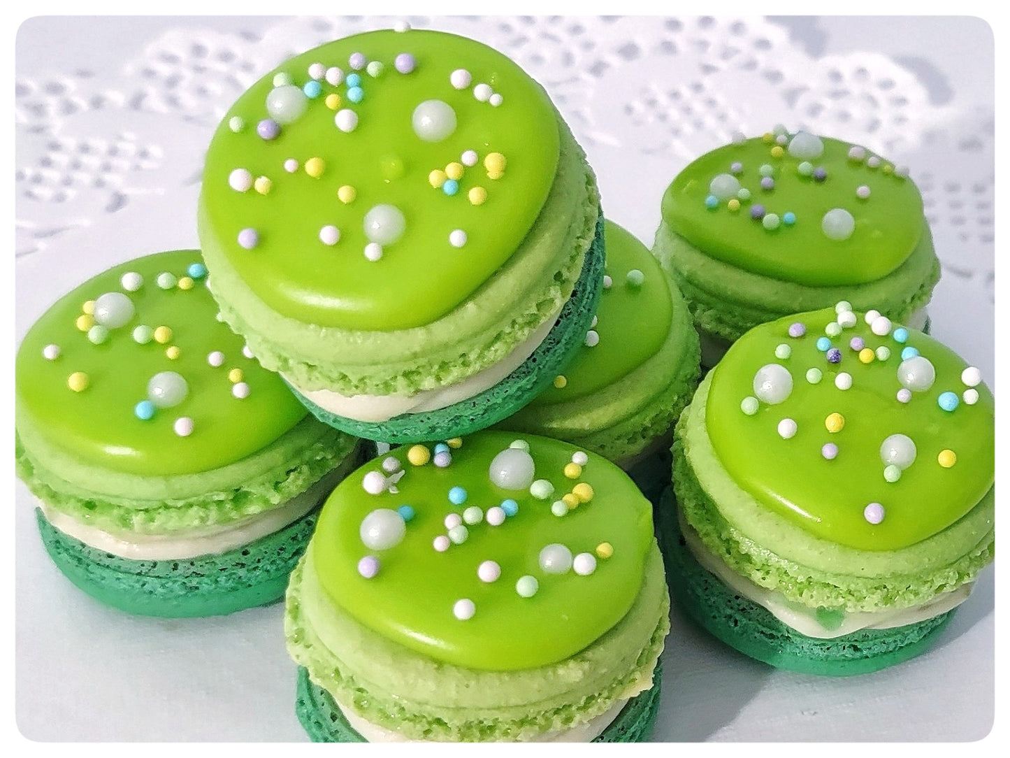 Matcha Macarons, Box of 12