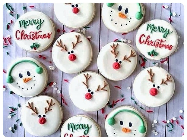 White Christmas Macarons, Box of 12