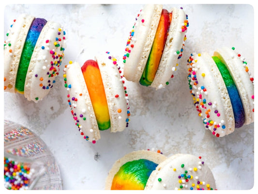 Rainbow Macarons, Box of 12