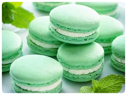 Classic Mint Macarons, Box of 12