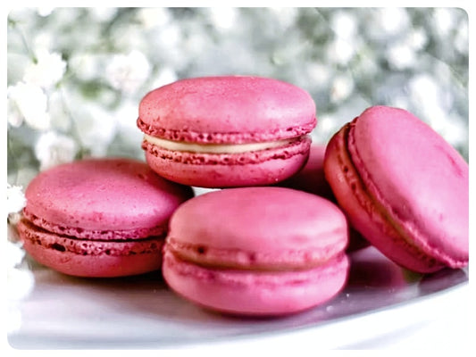 Classic Raspberry Macarons, Box of 12