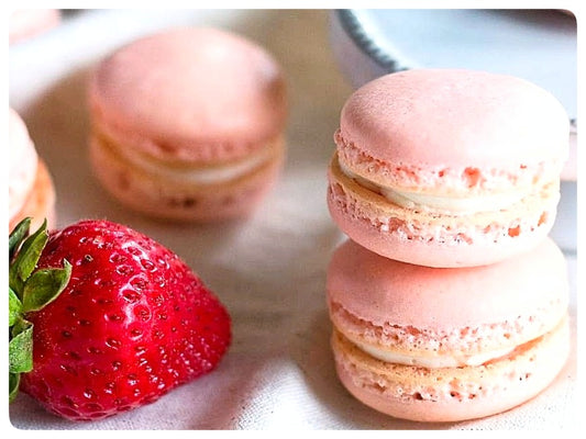 Strawberry Macarons, Box of 12