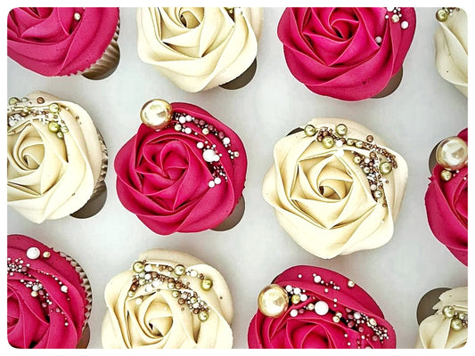 Rosette Cupcakes, Box of 6