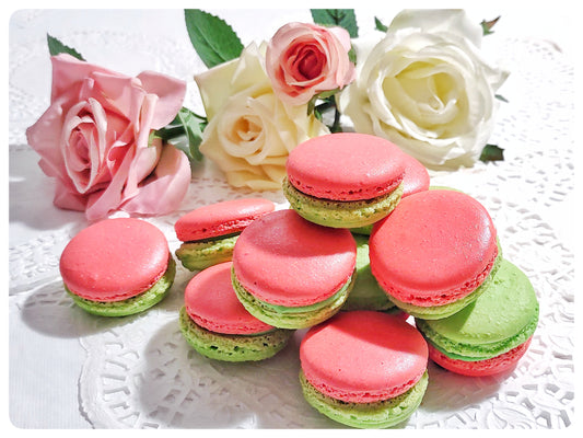 Rose French Macarons, Box of 12