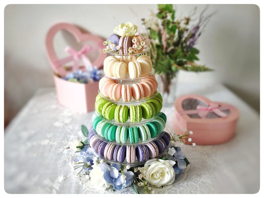 6-tier Pastel Palette Macaron Tower