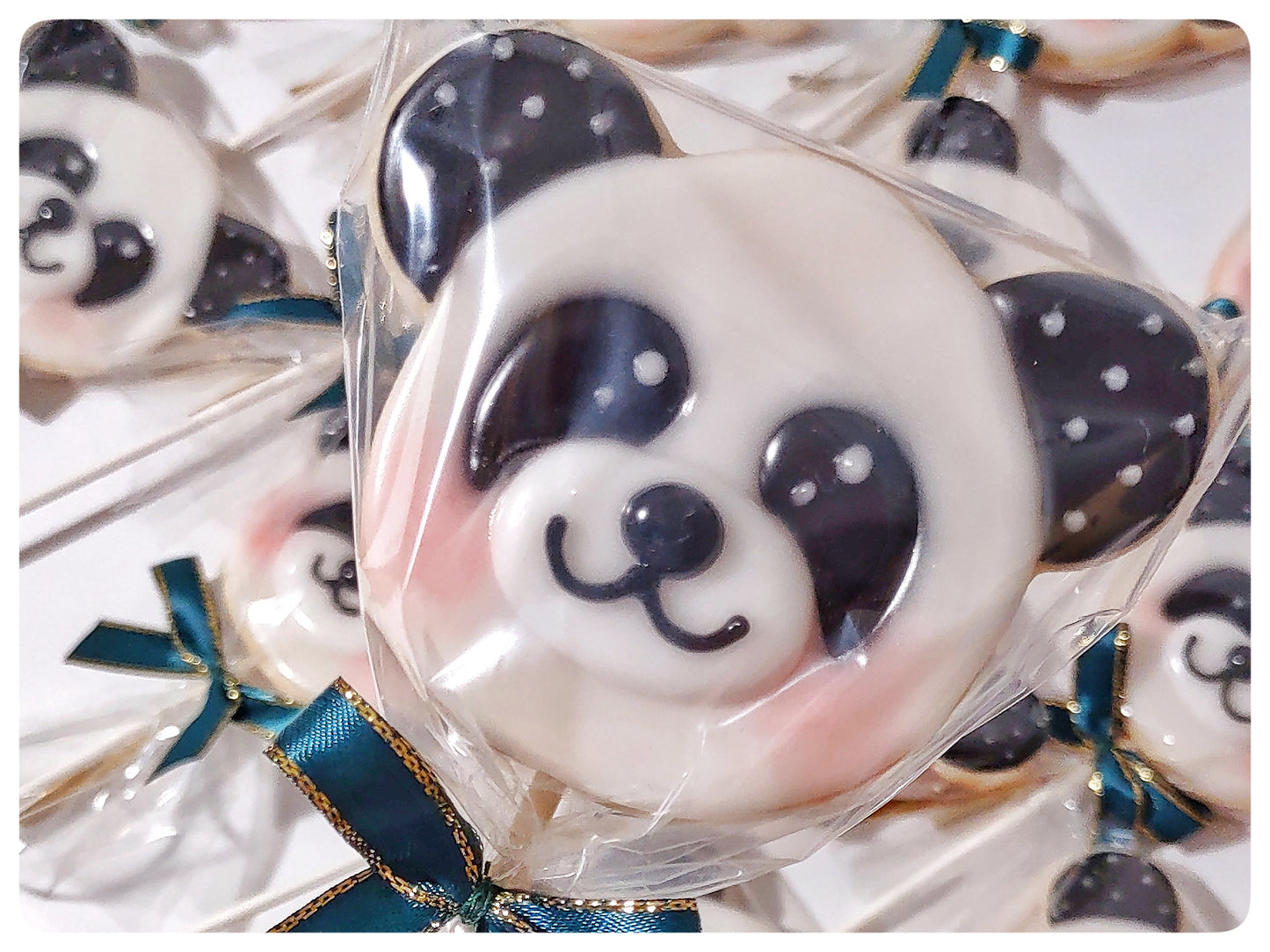 Panda Bear Cookie Pops, Box of 12