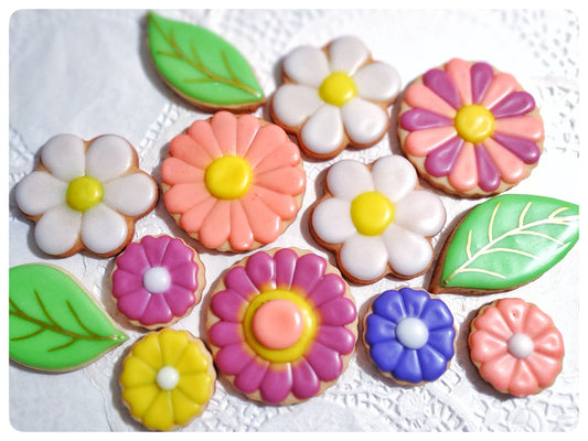 Flower Sugar Cookies, Box of 12