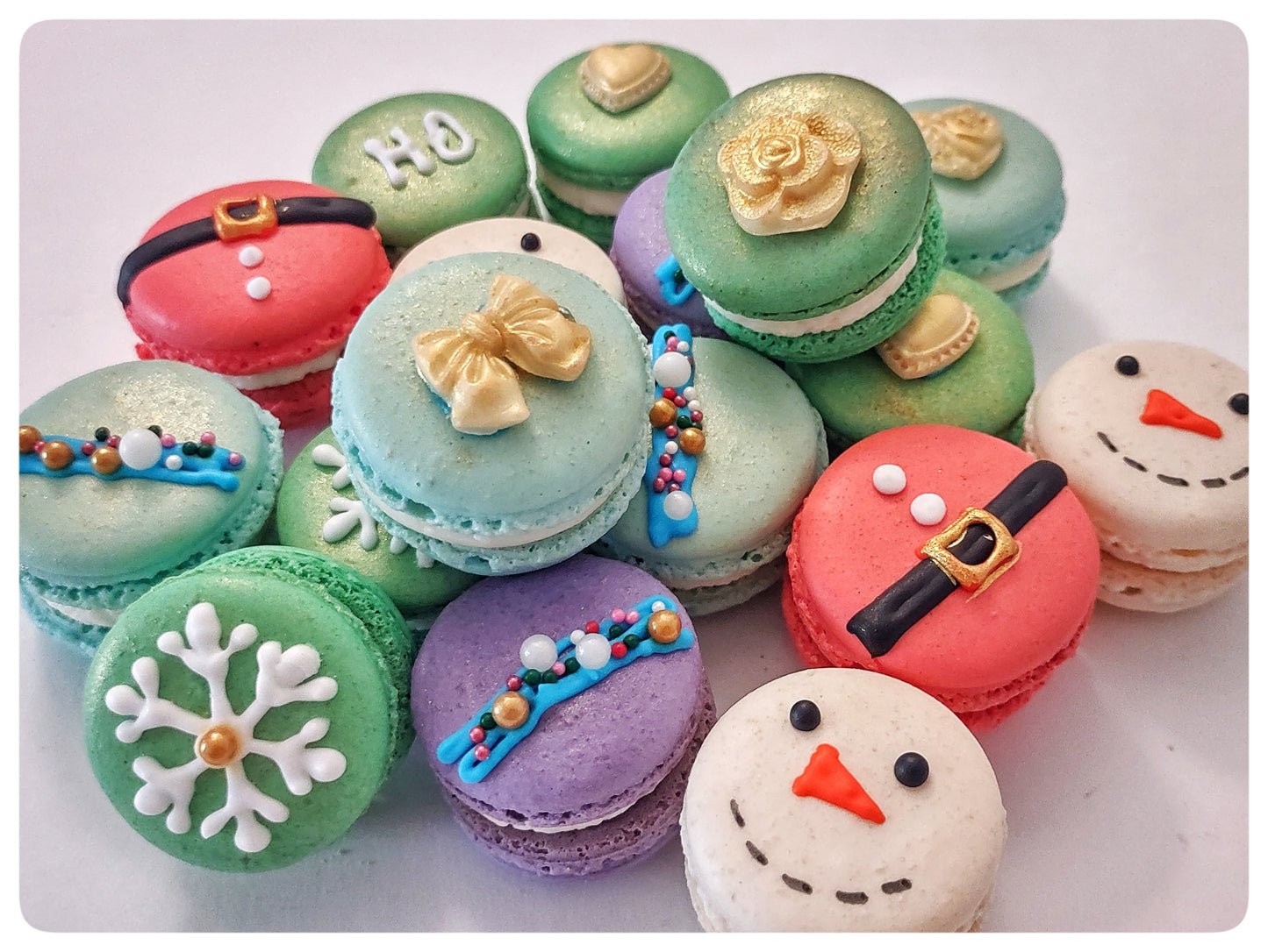 Christmas Macarons, Box of 12